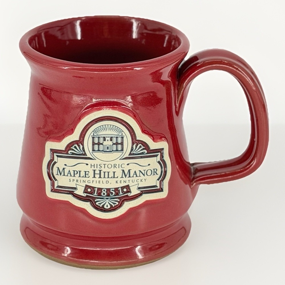 Deneen Pottery Maple Hill Manor Springfield KY Red Stoneware Mug 2012